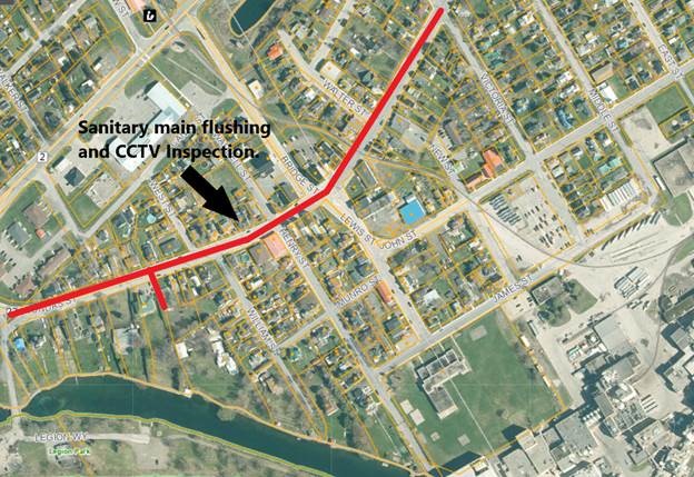 Map of Sanitary Infrastructure Inspection and Cleaning