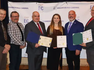 Youth of the Year Heidi Garswood with Council