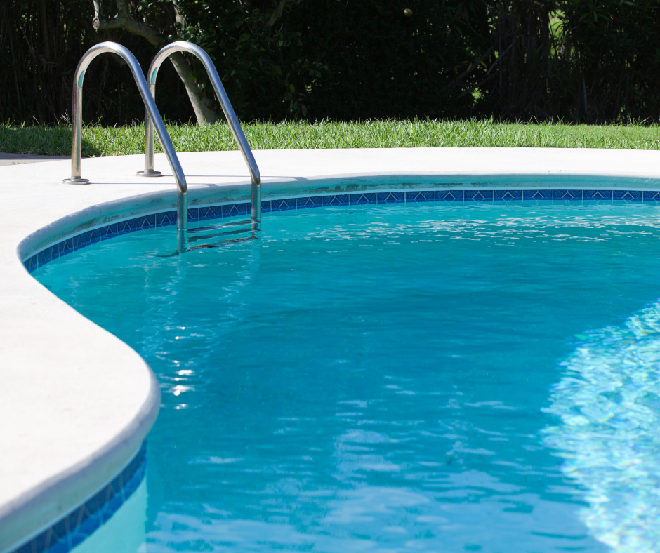 a swimming pool on a sunny day