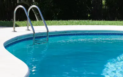 a swimming pool on a sunny day