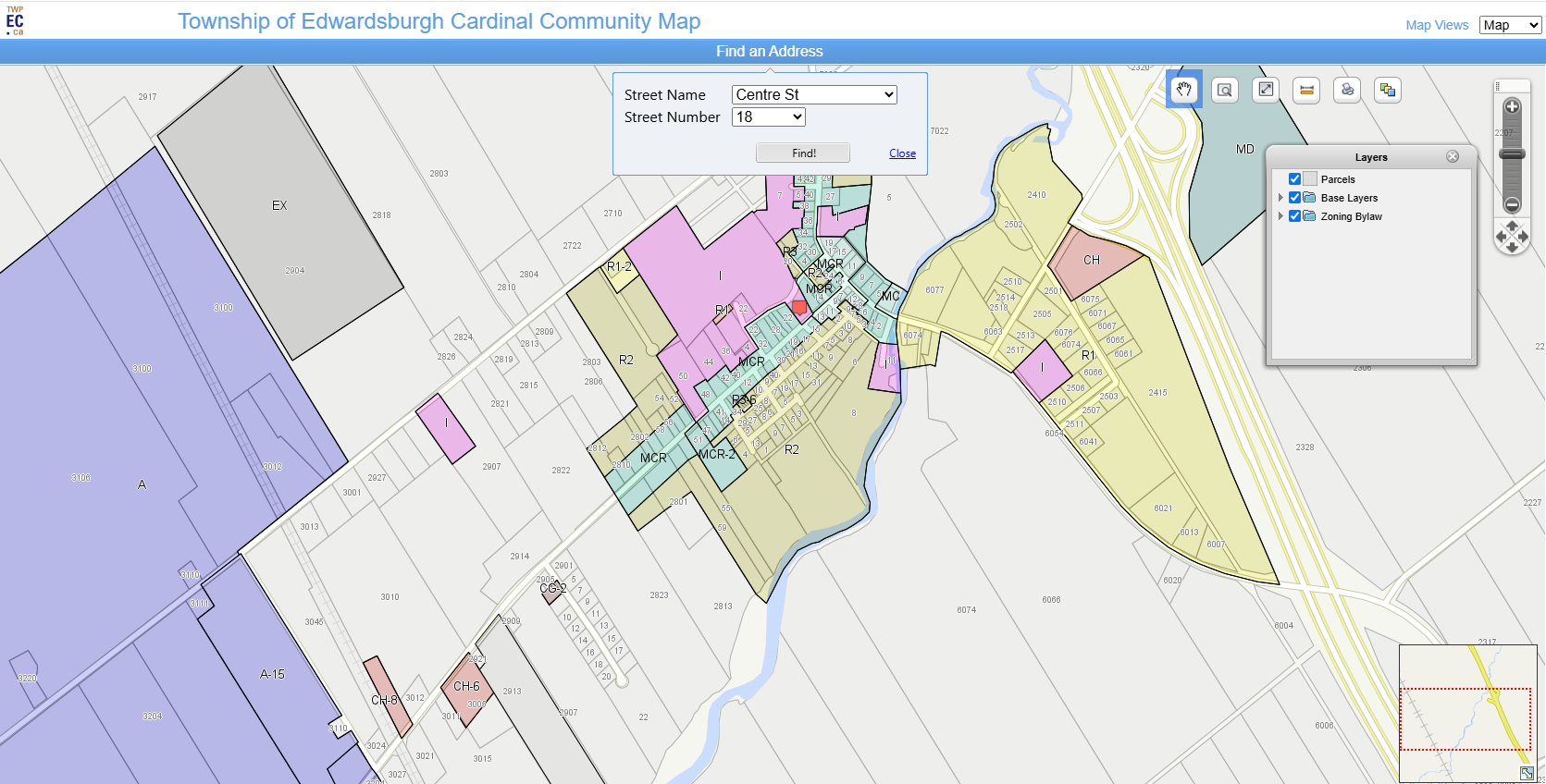 an online zoning map