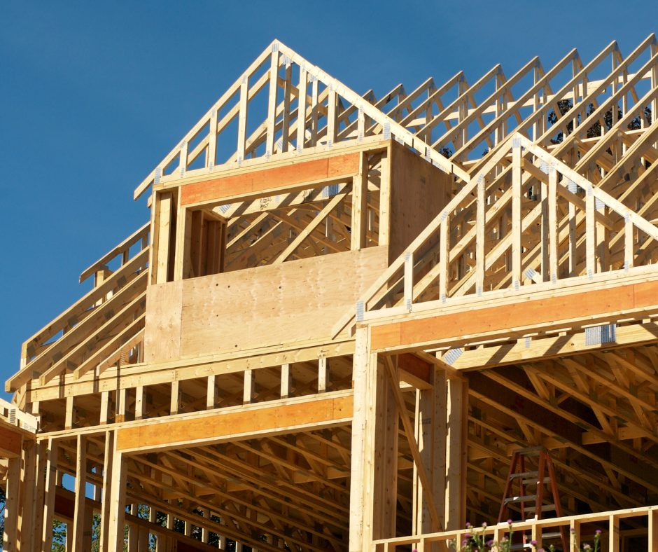 A house under construction