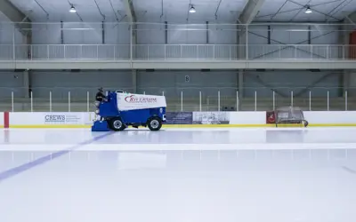 zamboni on the ice