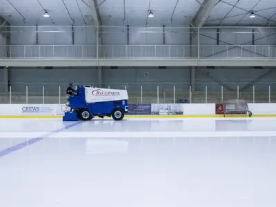 zamboni on the ice