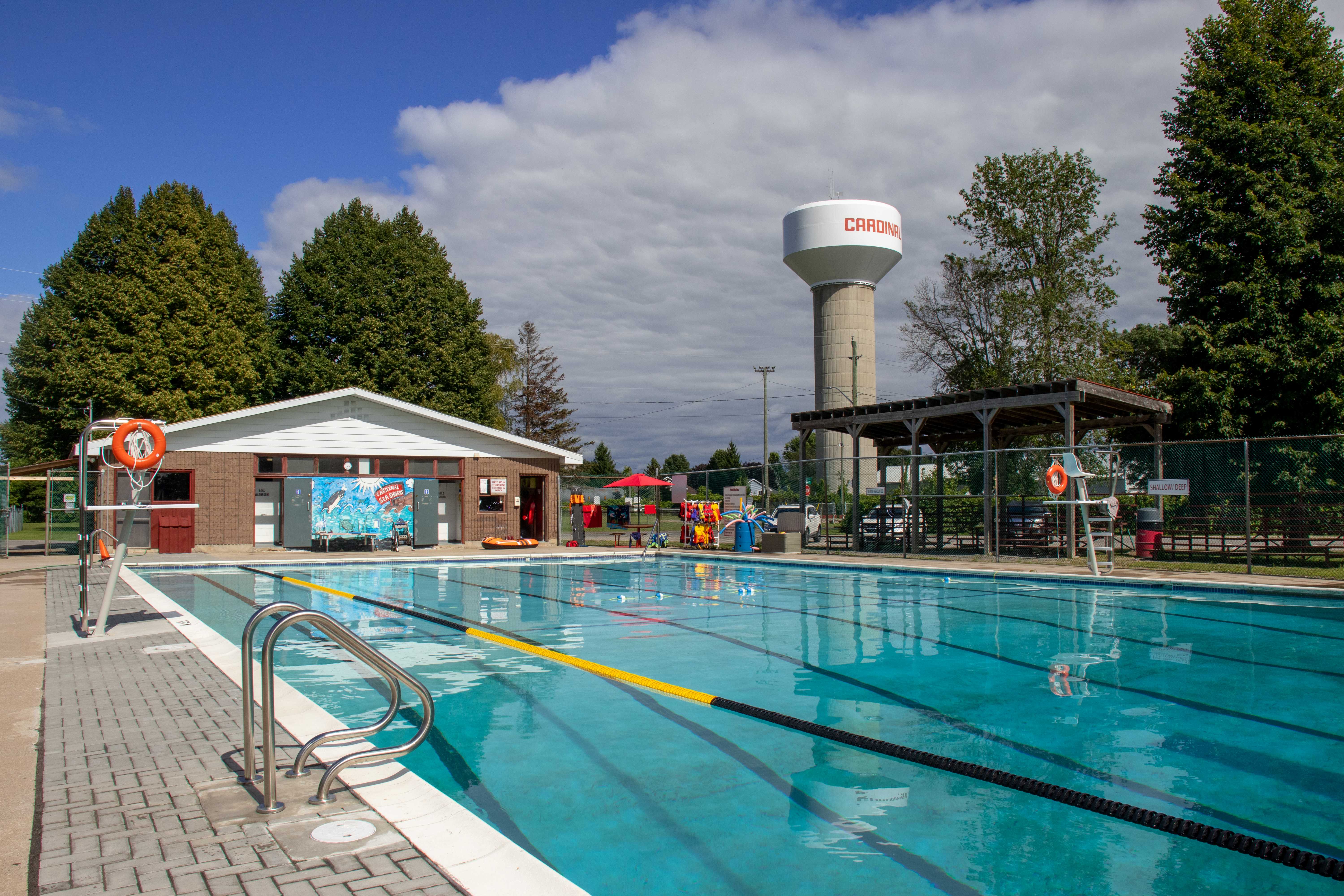 Pool and changerooms